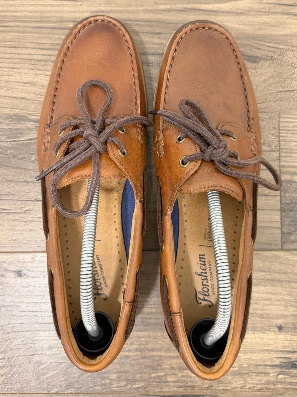 Florsheim Brown Leather Boat Shoes Men’s Size 10M